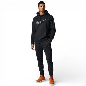 Nike Therma-Fit Sweatsuit Men's Size L-XL Black/Gray Camouflage Big Swoosh Outfi